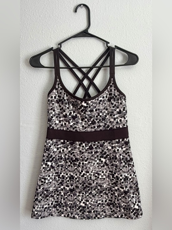 Soybu Tops - Soybu Tankini with Built in Bra- Black & White Strap Athleisure Tank- Size XS